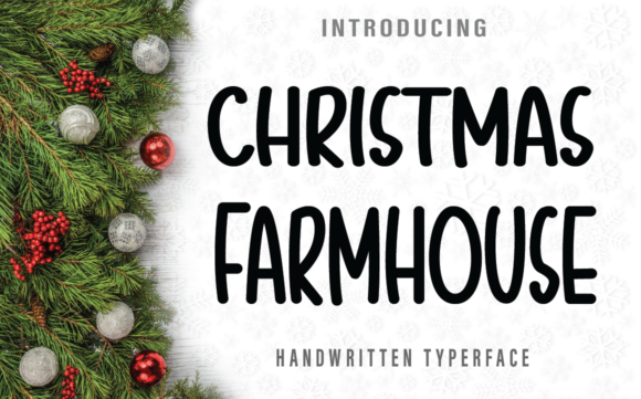 Christmas Farmhouse: The Sweet Handwritten Font for Cozy Designs