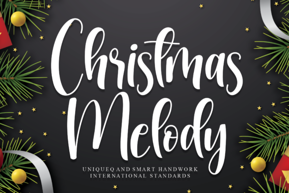 Christmas Melody: A Sweet, Flowing Font That Invites Warmth into Every Project