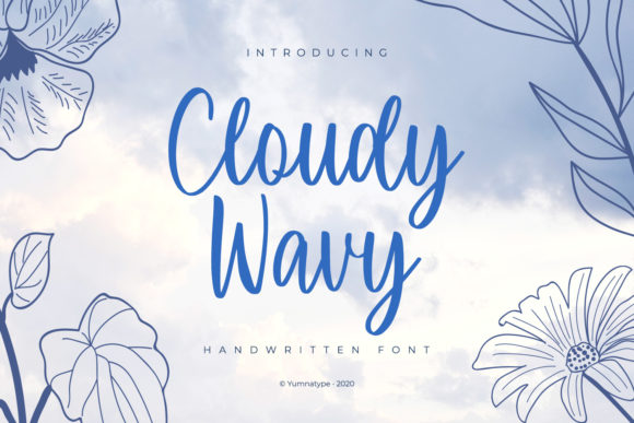 Cloudy Wavy: The Beautiful Handwritten Font That Elevates Your Designs