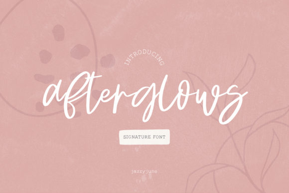 Finding the Perfect Handwritten Touch with Afterglows