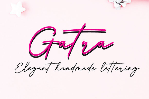 Gatra: The Stylish Handwritten Font That Elevates Every Design Project