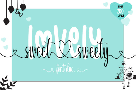 Lovely Sweet Sweety: A Duo Font That Brings Design to Life