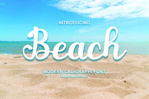 Meet Beach: A Flowing Handwritten Font Full of Summery Soul