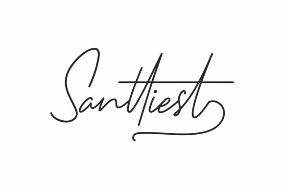 Santtiest: A Delicate Handwritten Font for Clean, Modern Design