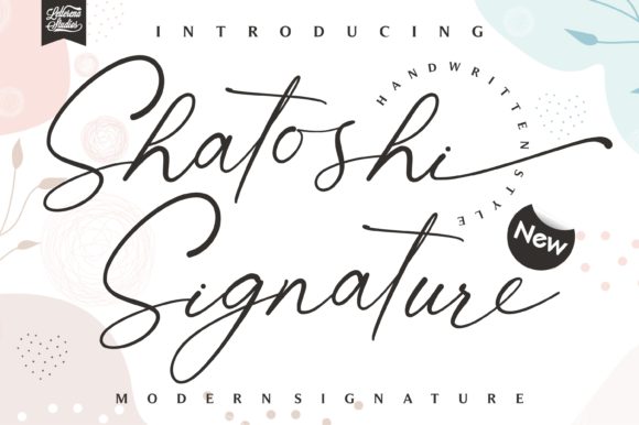 Shatoshi Signature: A Delicate Handwritten Font That Brings Warmth to Modern Design