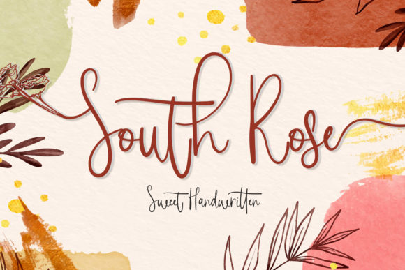South Rose: A Playful Handwritten Font for Designs That Need Warmth and Personality