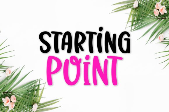 Starting Point: A Joyful Handwritten Font for Bright Ideas