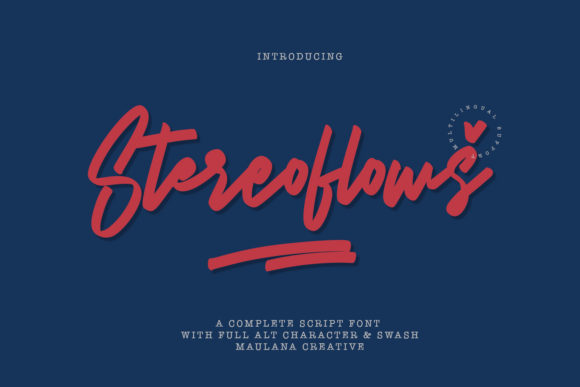 Stereoflows: A Handwritten Font That Connects
