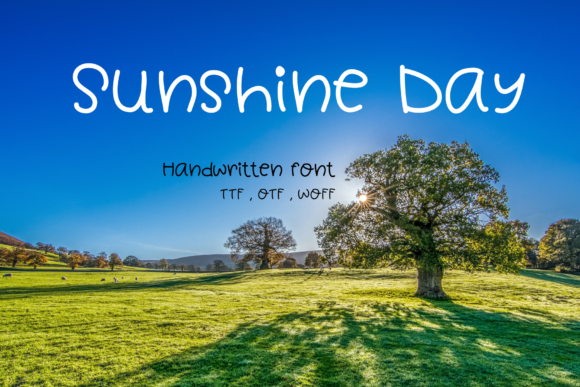 Sunshine Day: A Neat Handwritten Font for Clean, Friendly Design