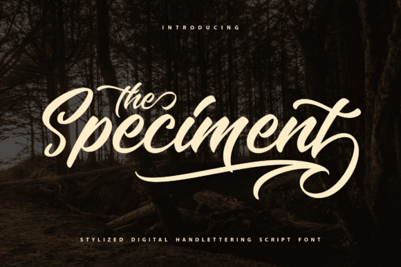 The Speciment: A Handwritten Font With Retro Character