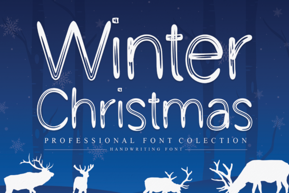 Winter Christmas: A Scratched Handwritten Font