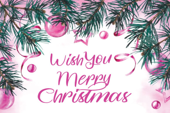 Wish You Merry Christmas: A Friendly Handwritten Font